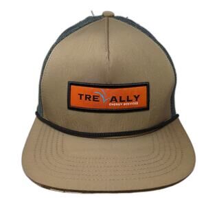 Staunch Treally Energy Services Trucker Hat Brown Gray Camo Snapback Cap OS